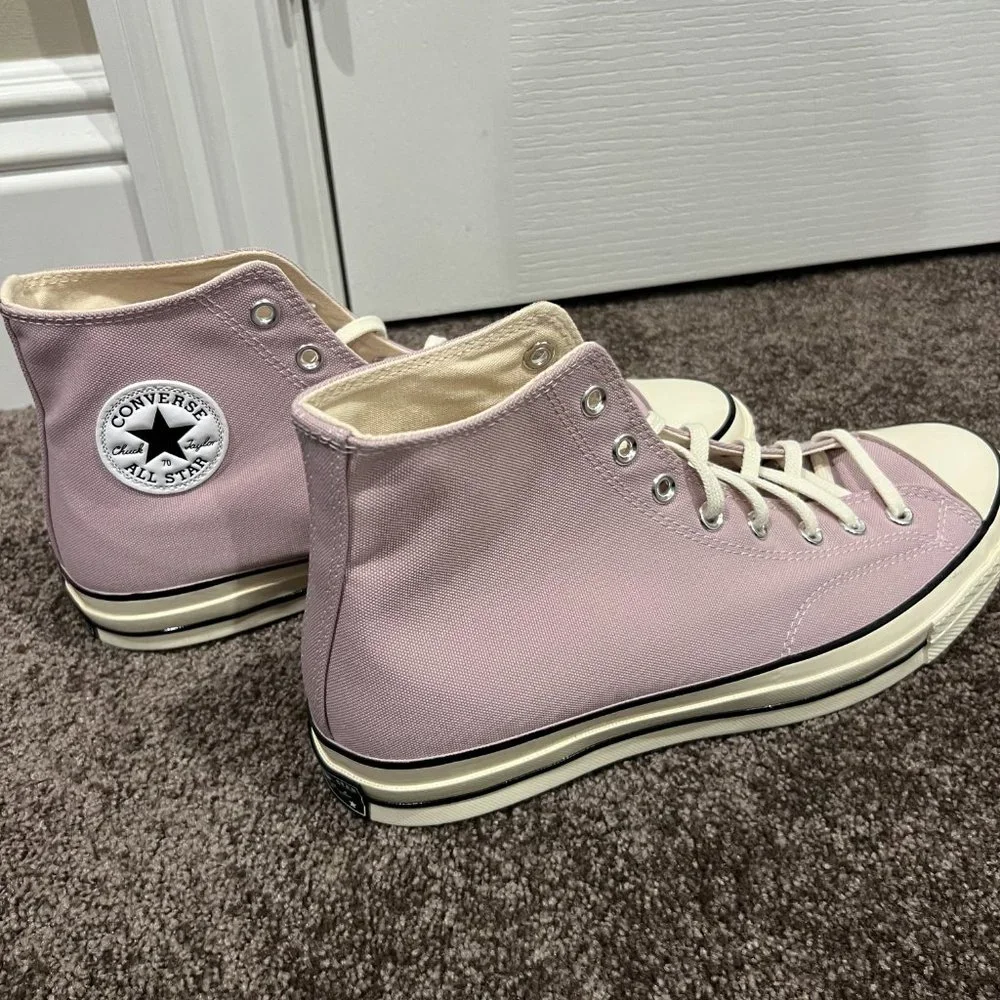 Mens lilac converse never worn size 11 - Picture 2 of 4